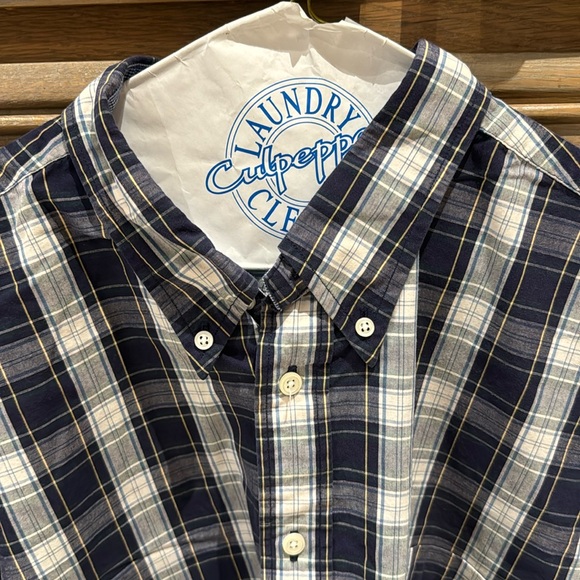 Nautica Blue Plaid short sleeve button down - Size XL - Picture 3 of 8